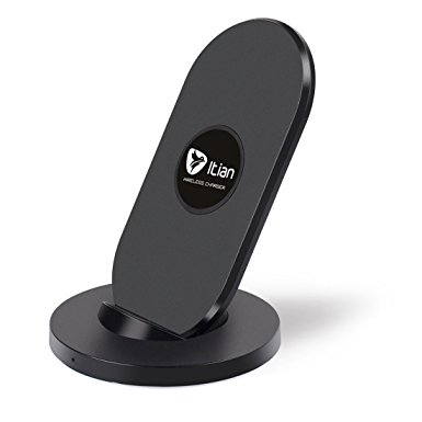 Wireless Charger,Itian Wireless Charging Stand A2S Only Suitable for Samsung Note7 S7 S7 Edge S6 Edge  Note5 S6 S6 Edge in Portrait Mode,Not Suitable for Other Phones(Adapter Not Included)