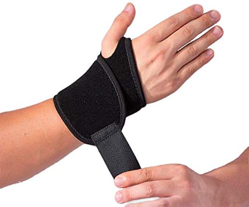 2 Pack Adjustable Wrist Support, Wrist Brace, Wrist Straps, Wrist Wraps, Hand Support for Arthritis and Tendinitis Pain Relief - Suitable for Both Right and Left Hands