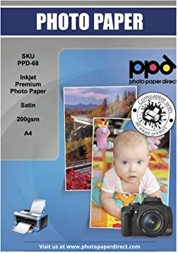 PPD A4 Inkjet Pearl (Satin) Photo Paper - Easy Feed - 200gsm x 100 Sheets