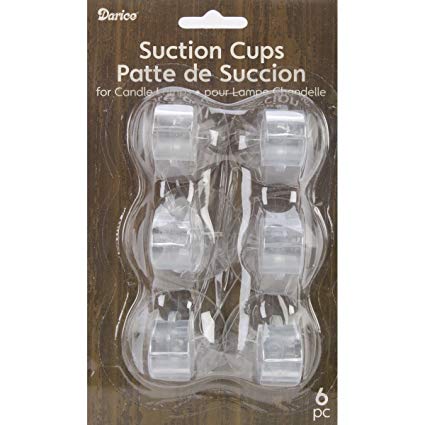 Darice 2445-96 6-Piece Suction Cup for Candle Lamps