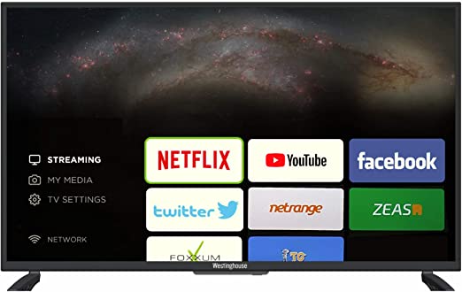 Westinghouse 40 Inch Full HD Smart TV with Freeview T2, USB, HDMI and Built-in Wi-Fi - Black (2019 Model)