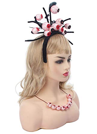 Myjoyday Halloween Skull Headpiece Cosplay Accessories Party Headwear Supplies for Girls and Women