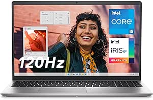 Dell Inspiron 3530 Laptop - 15.6-inch FHD 120Hz Display, Intel Core i5-1334U Processor, 16GB DDR4 RAM, 512GB SSD, Intel Iris Xe Graphics, Windows 11 Home, Migrate Services - Platinum Silver (Aluminum)