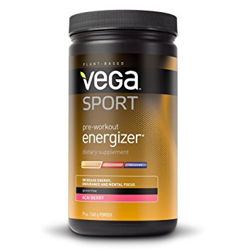 Vega Sport Pre-Workout Energizer, Acai Berry, Tub, 19 oz