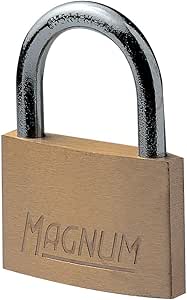 Master Lock CAD20 Magnum Small Padlock with Brass Body and Key, 3,4 x 2 x 0,8 cm