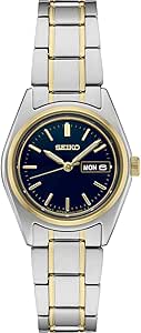 SEIKO Watch for Women - Essentials - Day/Date Calendar, and Two-Tone Stainless Steel Case, 100m Water-Resistant