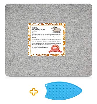 14" X 17"-Wool Pressing Mat for Quilting-100% New Zealand Wool Ironing Mat-Portable for Quilting,Sewing,Pressing Seams,Embroidery Crafts Perfect Gifts