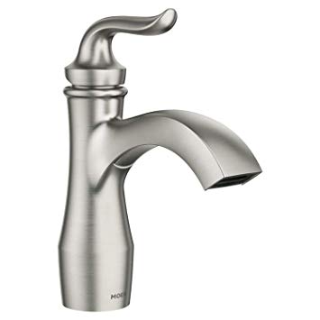 Moen Hamden Spot Resist Brushed Nickel 1-handle Single Hole/4-in Centerset Bathroom Faucet