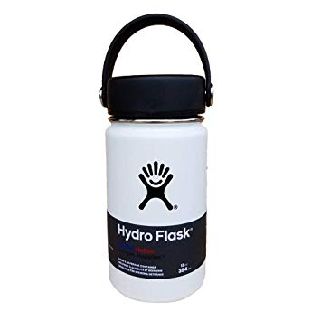 Hydro Flask 12 oz Wide Mouth Double Wall Vacuum Insulated Stainless Steel Leak Proof Sports Water Bottle, Wide Mouth with BPA Free Flex Cap