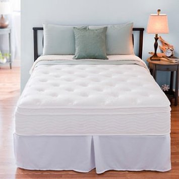 Night Therapy Spring 12 Inch Euro Box Top Mattress and SmartBase Complete Set, King