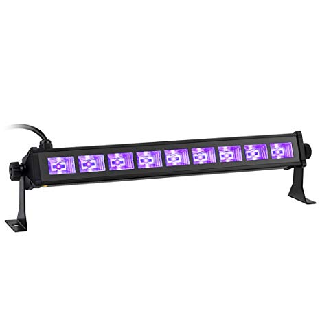 27W 9LEDs Black Lights, OPPSK UV Blacklight Bar for Parties fit for 16x16ft Neon Glow Party Birthday Wedding Stage Lighting Glow in The Dark Party Supplies Aluminium Alloy Material