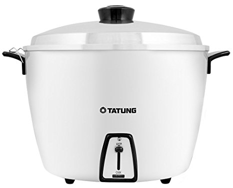 Tatung TAC-20 20 Cup Multi-Functional Aluminum Rice Cooker, White