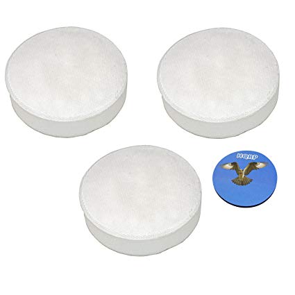 HQRP 3-pack Foam Filters for Hoover Corded Cyclonic SH20030 Stick Vacuum Coaster