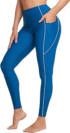 ATTRACO Swimming Pants for Women High Waisted Swim Pants Swim Leggings Swim Tights