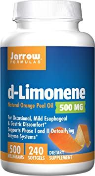 Jarrow Formulas d-Limonene, 500mg, 240 Softgels