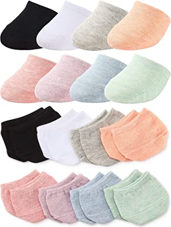 8 Pairs Toe Topper Liner Half Socks Seamless Women's Socks Cotton Toe Half Socks