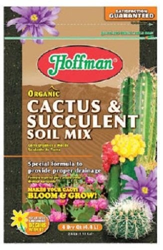 Hoffman 10404 Organic Cactus and Succulent Soil Mix 4 Quarts