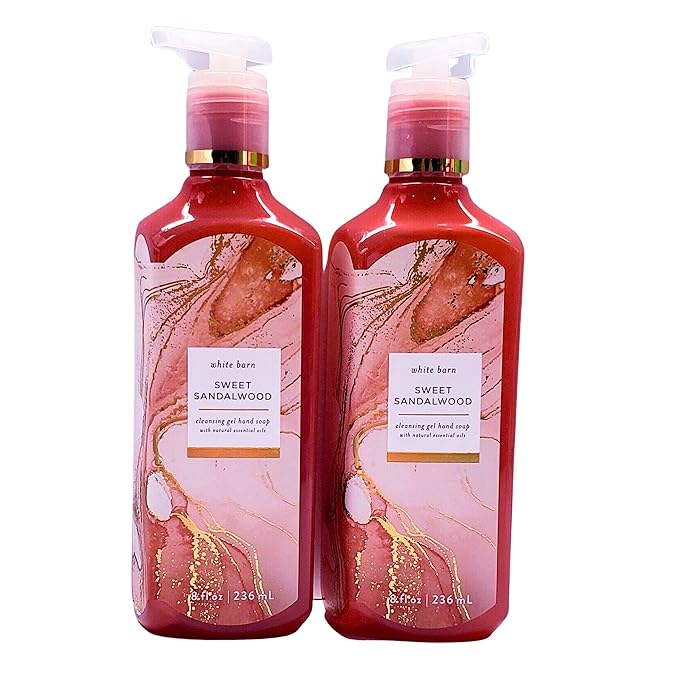 Bath & Body Works Gel Hand Soap 2-Pack 8oz/236mL Each (Sweet Sandalwood)