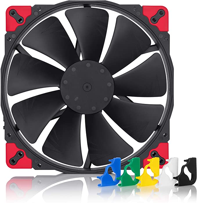 Noctua NF-A20 PWM chromax.Black.swap, Premium Quiet Fan, 4-Pin (200x30mm, Black)