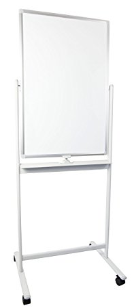 VIVO Mobile Dry Erase Board (24"x36") Double Sided Magnetic Whiteboard Aluminum Frame Stand (CART-WB24)