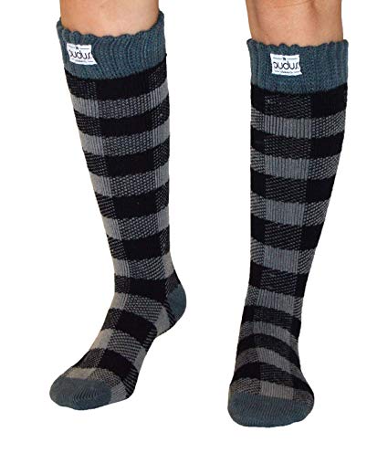 Pudus Womens Warm Tall Boot Socks W 6-10 Fleece-Lined Crew-Length Winter Socks