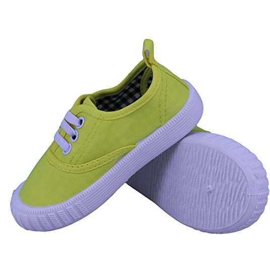 Kikiz Girls Boys Toddler Slip-on Antiskid Canvas Sneaker Casual Shoes