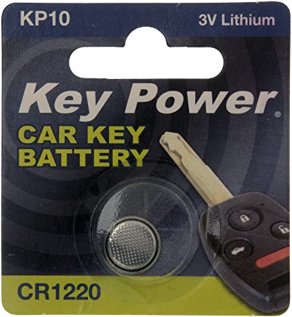 Key Power CR1220-KP Car Key Fob Lithium Battery 3 V