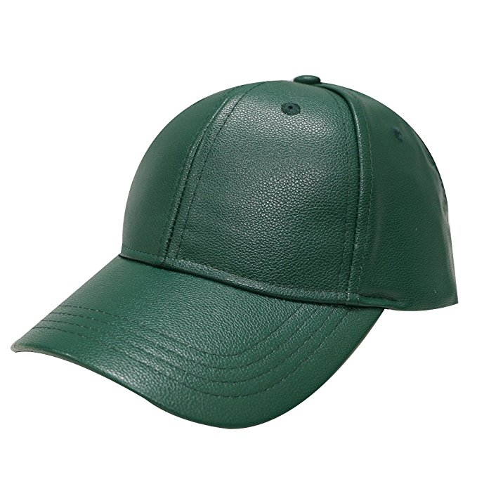City Hunter Lc100 Plain Leather Cap (10 Colors)