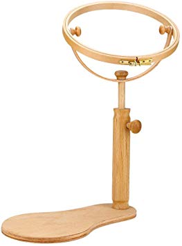 Embroidery Stand Hoop Wood Embroidery & Cross Stitch Hoop Ring Frame Adjustable Sewing Tools