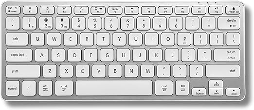 Macally Bluetooth Keyboard for Mac - Premium Multi Device Keyboard - Compatible Apple Wireless Keyboard for MacBook Pro/Air, iMac, iMac Pro, Mac Mini, Mac Pro, iPad, Laptop, and PC