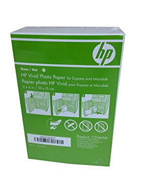 HP 4x6 Matte Vivid Photo Paper 900 Sheets CG465A Borderless