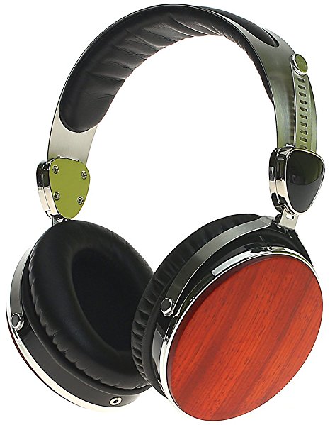 Symphonized Wraith 2.0 Premium Genuine Wood Headphones with Mic (Cherry)