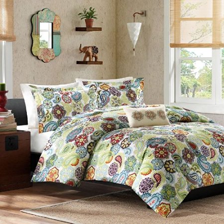 Mi-Zone Tamil Comforter Set Color, Multicolor, King