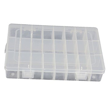 15/24/36 Grid Clear Adjustable Jewelry Bead Organizer Box Storage Container Case