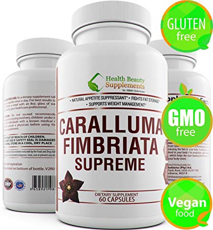 HB&S Solutions | CARALLUMA FIMBRIATA for Weight Loss | Diet Pills That Work Fast for Women |& Men | 1200mg Extract Pure Diet Pills | Appetite Suppressant | Slim Night Time Fat Burner | 60 Capsules
