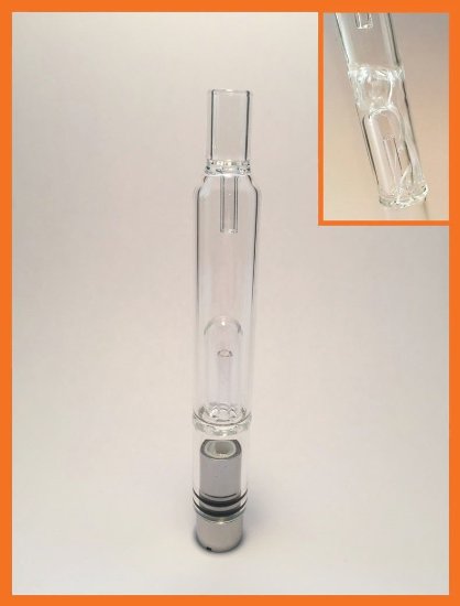 Glass Tank/Globe 510 Thread Attachment with Double Wick Heating Coil HoneyComb Vapors