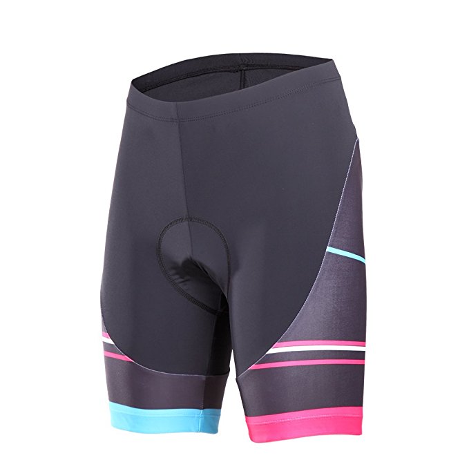 Beroy Bike Shorts with 3D Gel Padded,Cycling Shorts Women Padded with Transfer Printing Panel
