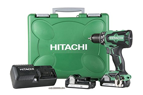 Hitachi DS18DBFL2 18V Cordless Lithium Ion Brushless Driver Drill (Includes Two 1.5Ah Batteries)