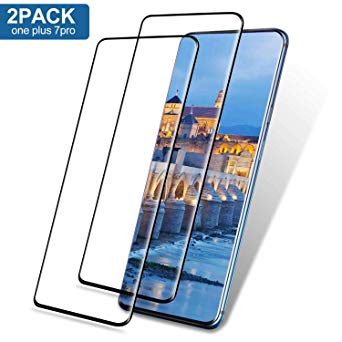 JAMONT [2 Pack] OnePlus 7 Pro Screen Protector, 3D Curved Premium Tempered Glass,HD Clarity,Anti Scratch, Anti-Bubble, Touch Screen Accuracy High Clear Film for OnePlus 7 Pro/OnePlus 7 Pro 5G