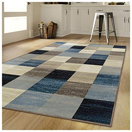 Superior’s Rockaway Collection Area Rug, 10mm Pile Height with Jute Backing, Durable, Fashionable and Easy Maintenance, 9' x 12' - Multi Color