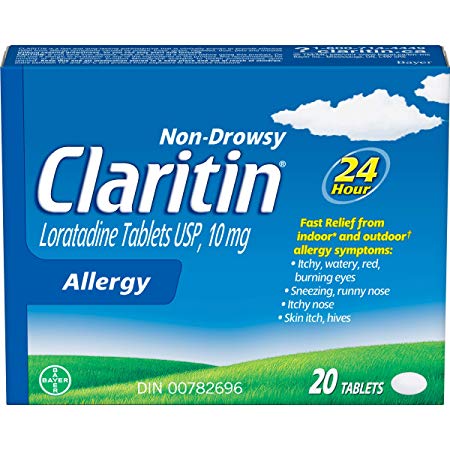 Claritin Allergy Medicine, 24-Hour Non-Drowsy Relief 10 mg, 20 Tablets