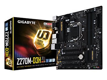 GIGABYTE GA-Z270M-D3H LGA1151 Intel 2-Way Crossfire ATX DDR4 Motherboard