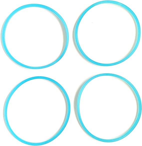 FAB INTERNATIONAL Replacement Gasket Compatible with Faberware Single Serve 4 Pk Blue 3" Inch Diameter (After Market Part)