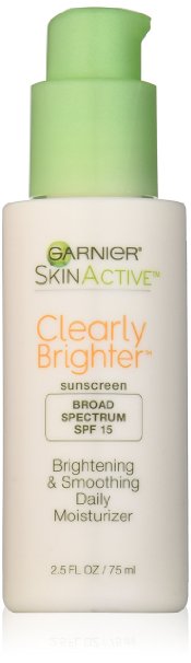Garnier SkinActive Clearly Brighter Brightening and Smoothing Daily Moisturizer Spf 15, 2.5 Fluid Ounce