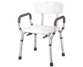 Essential Medical Supply Molded Shower Bench with Arms and Back