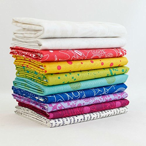 Alison Glass Fat Quarter Bundle (10 pcs) - Alison Glass - Andover 9 x 43 inches (22.86cm x 109.22cm) DIY quilt fabric