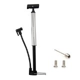 Bike Pump Kitbest Aluminum Alloy Portable Bike Floor Pump Mountain Road Hybrid and BMX Bike Tire Pump Floor Bicycle Air Pump Compatible with Presta and Schrader Valve and Sports Ball