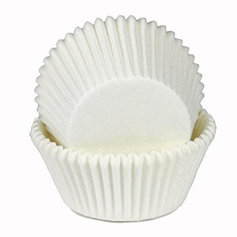 Chef Craft Parchment Paper Cupcake Liners, White (200 Pack)