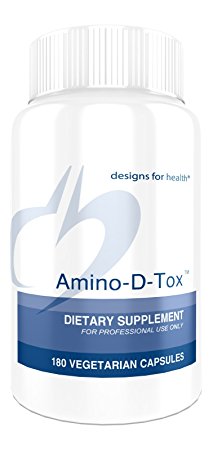 Designs for Health - Amino-D-Tox Support for Detoxification, Helps Conjugate Toxins, 180 Vegetarian Capsules