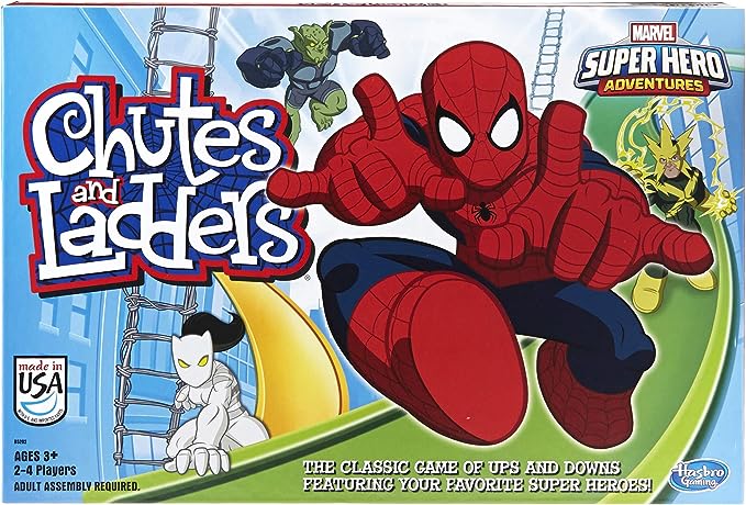 Marvel Spider-Man Web Warriors Chutes & Ladders Game